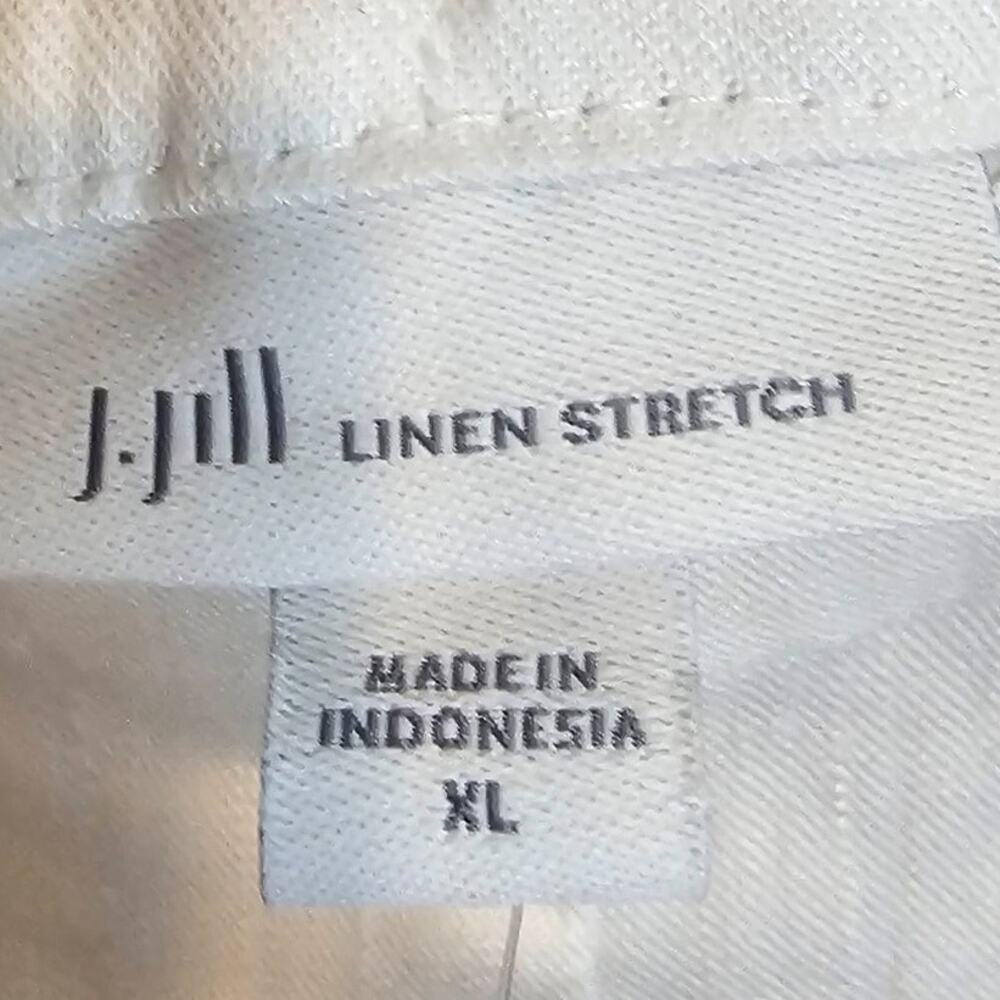 J. Jill Womens Linen Blend Trousers Size XL Resortwear Travel Career Minimalist - Picture 5 of 9